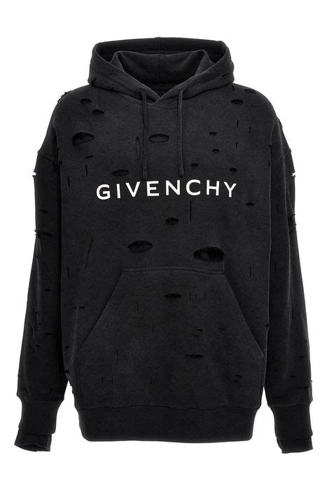 givenchy hoodie with holes.